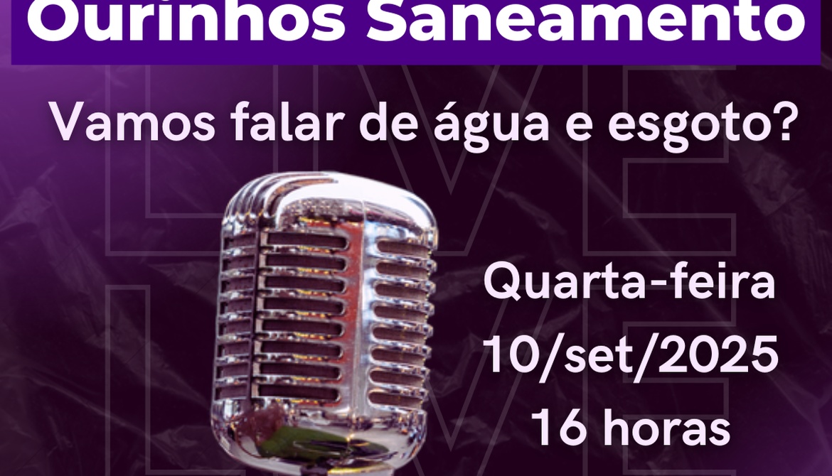 Podcast da Ourinhos Saneamento vai discutir, ao vivo, os desafios do sistema de água e esgoto da cidade