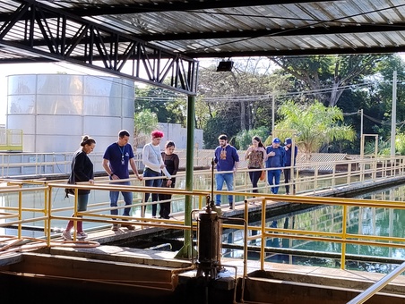 Alunos de Geografia da Unesp conheceram a Estação de Tratamento de Água da Ourinhos Saneamento
