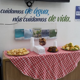 Clientes foram recepcionados com um café da manhã especial durante o mutirão de negociação promovido pela Ourinhos Saneamento