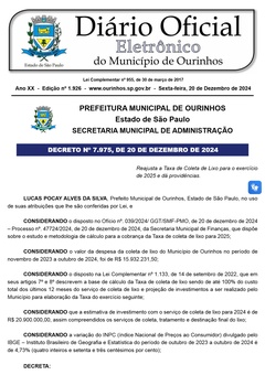 Ourinhos Saneamento informa que reajuste da taxa do lixo, que é da Prefeitura, virá na fatura do mês de abril