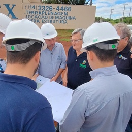 A Secretaria Municipal de Meio Ambiente acompanhou de perto a visita da Ourinhos Saneamento ao local destinado à futura Estação de Tratamento de Esgoto (ETE) Pardo