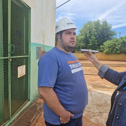 Cláudio Vasques gostou muito da visita e destacou que está pensando em seguir a área do saneamento